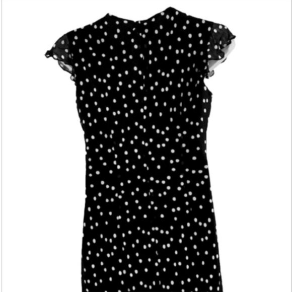 🍃 Evan Picone Black/White Polkadot Dress - Picture 5 of 5